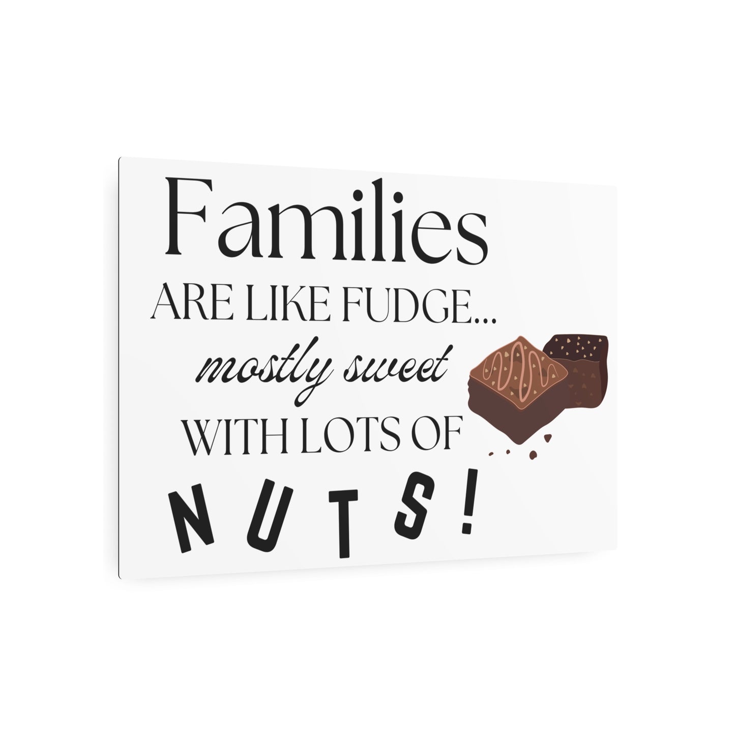 Sweet Families Metal Art Sign | Perfect Home Decor for Family