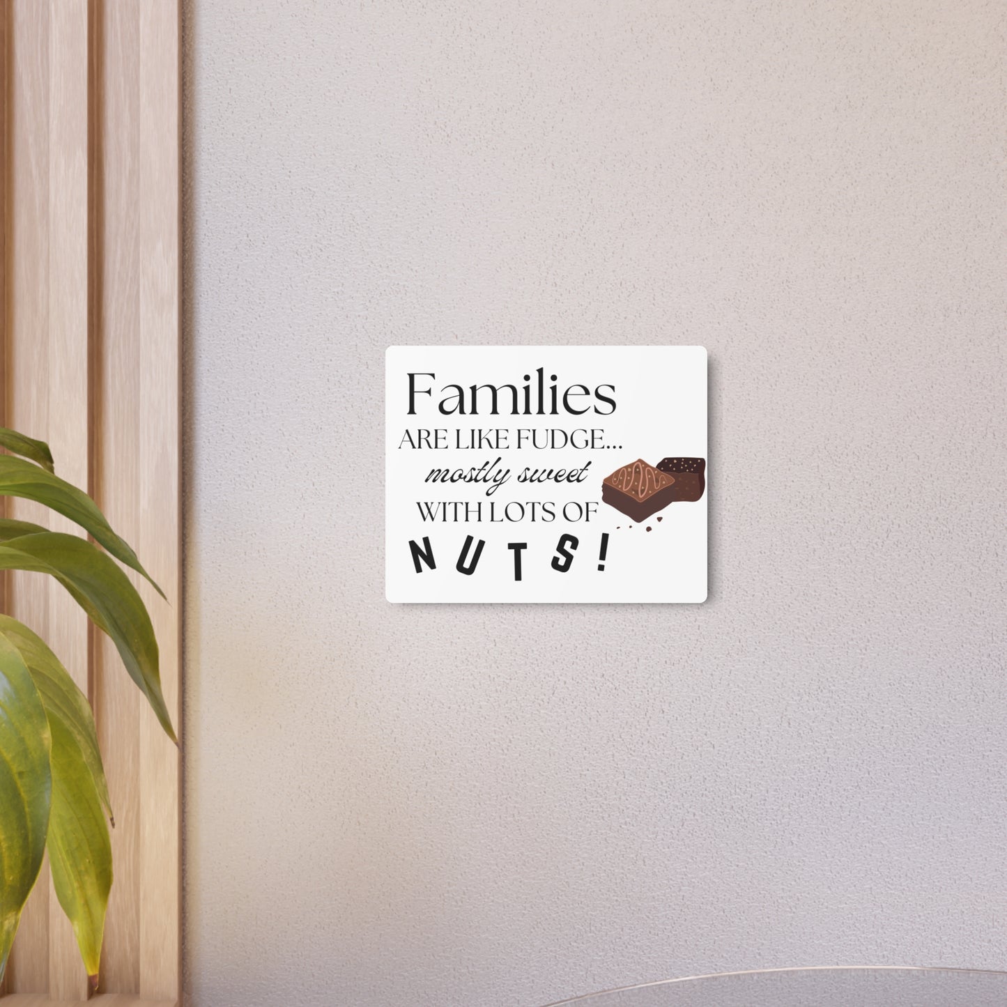 Sweet Families Metal Art Sign | Perfect Home Decor for Family