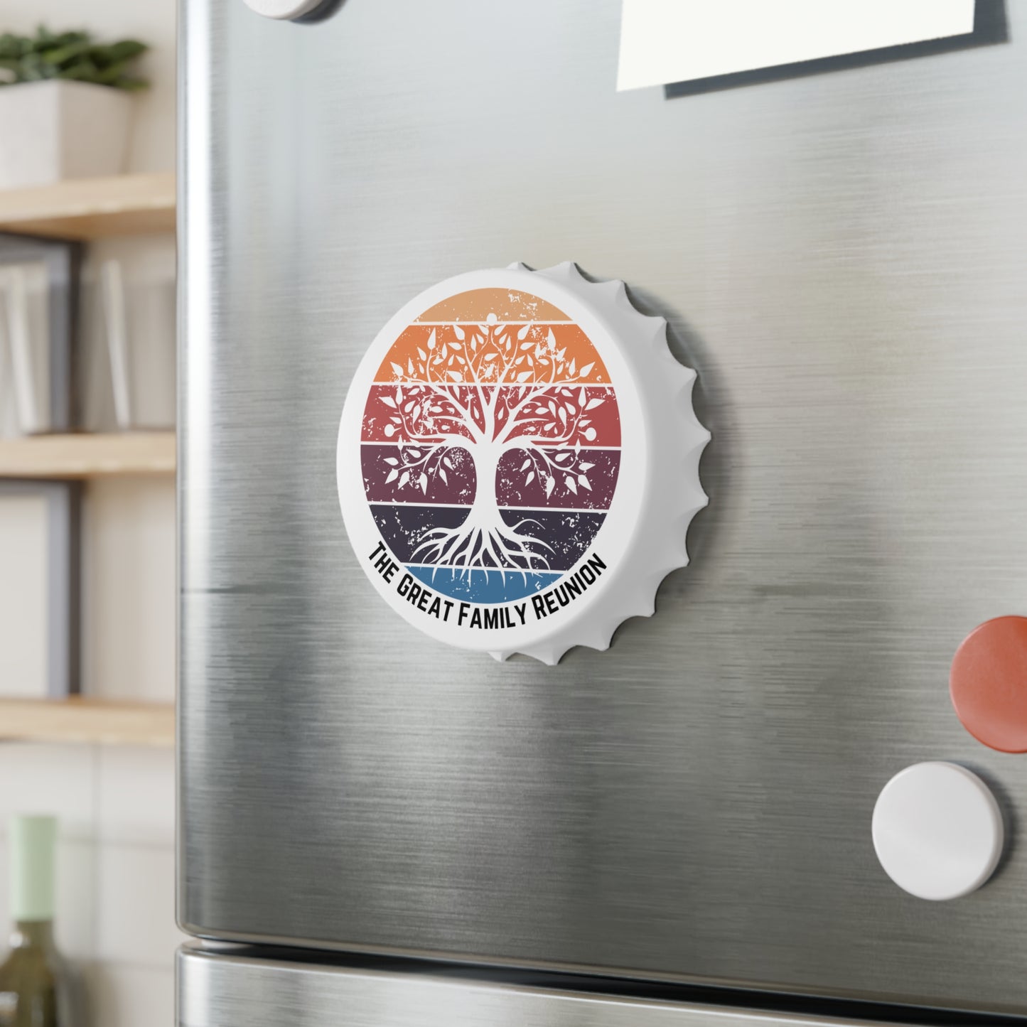 Magnetic Bottle Opener - Versatile Cool Design - Family Reunion Support 2027