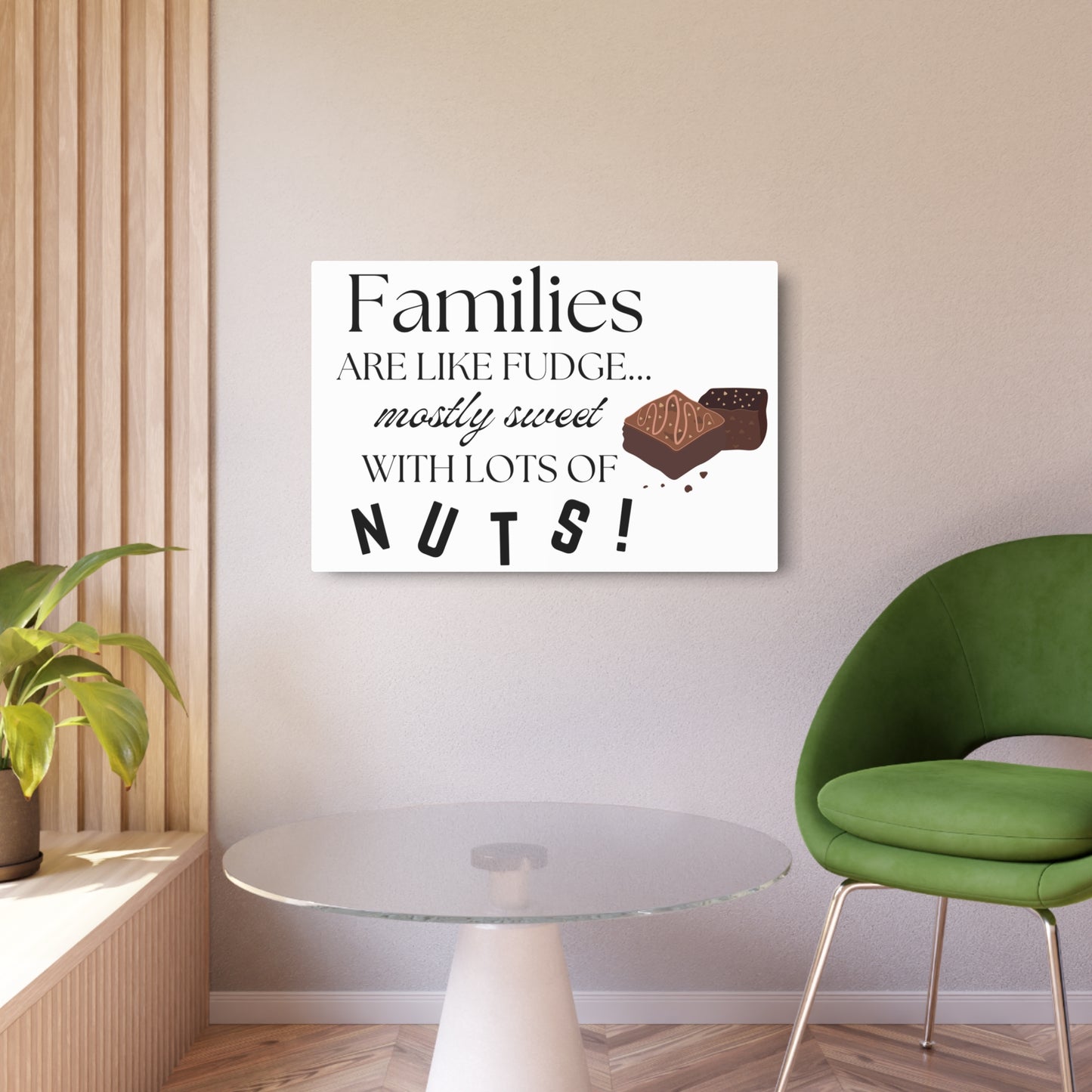 Sweet Families Metal Art Sign | Perfect Home Decor for Family