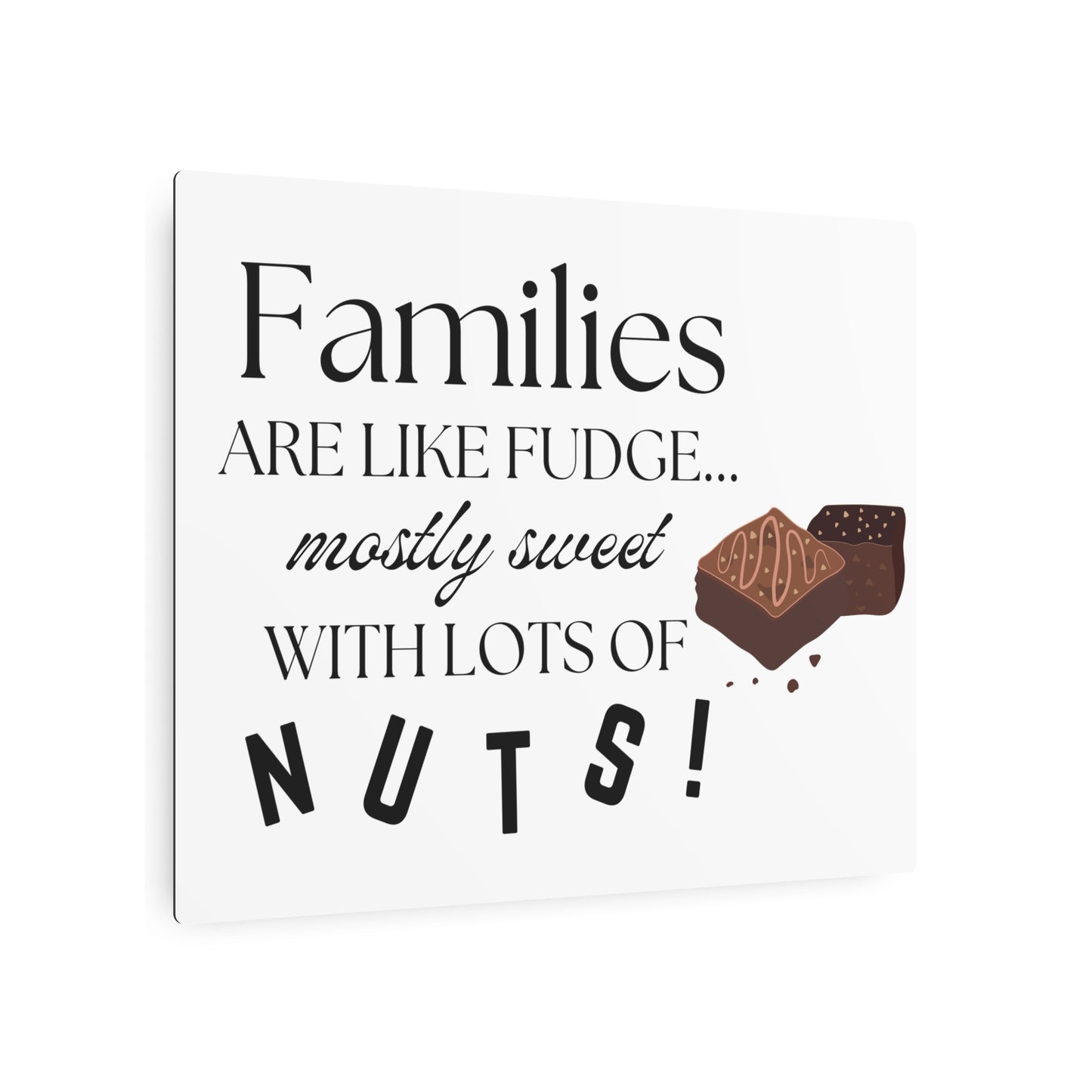 Sweet Families Metal Art Sign | Perfect Home Decor for Family