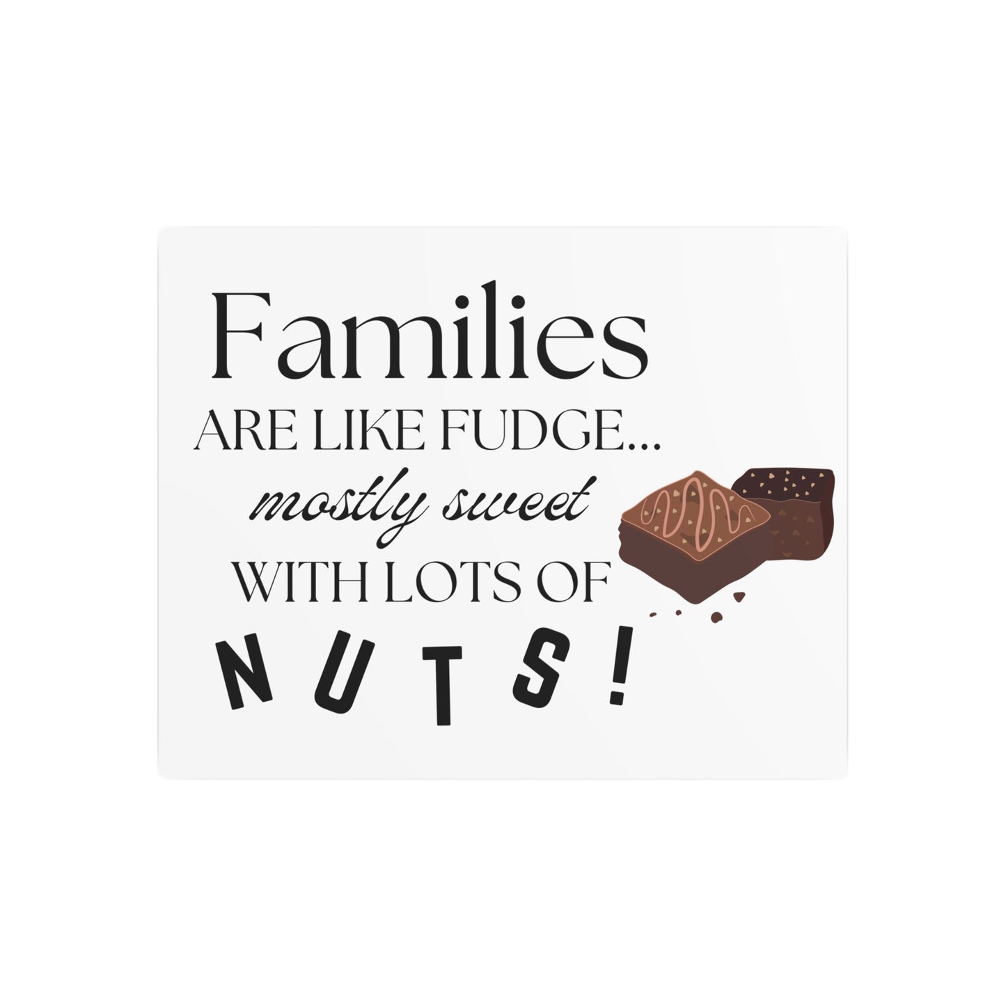 Sweet Families Metal Art Sign | Perfect Home Decor for Family