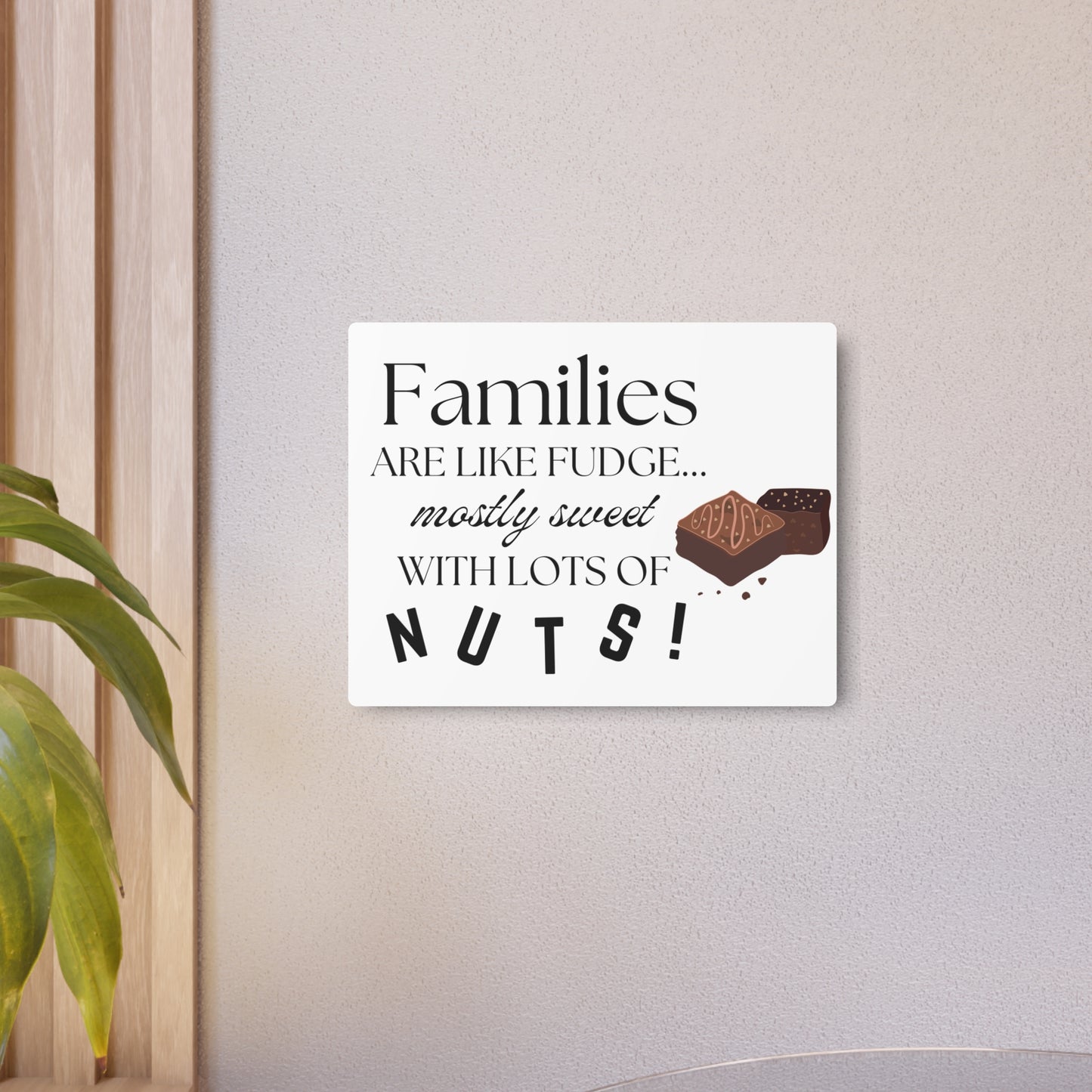 Sweet Families Metal Art Sign | Perfect Home Decor for Family